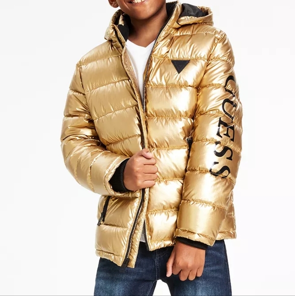 Boys Gold Guess Coat/Jacket size 12 - Picture 1 of 1